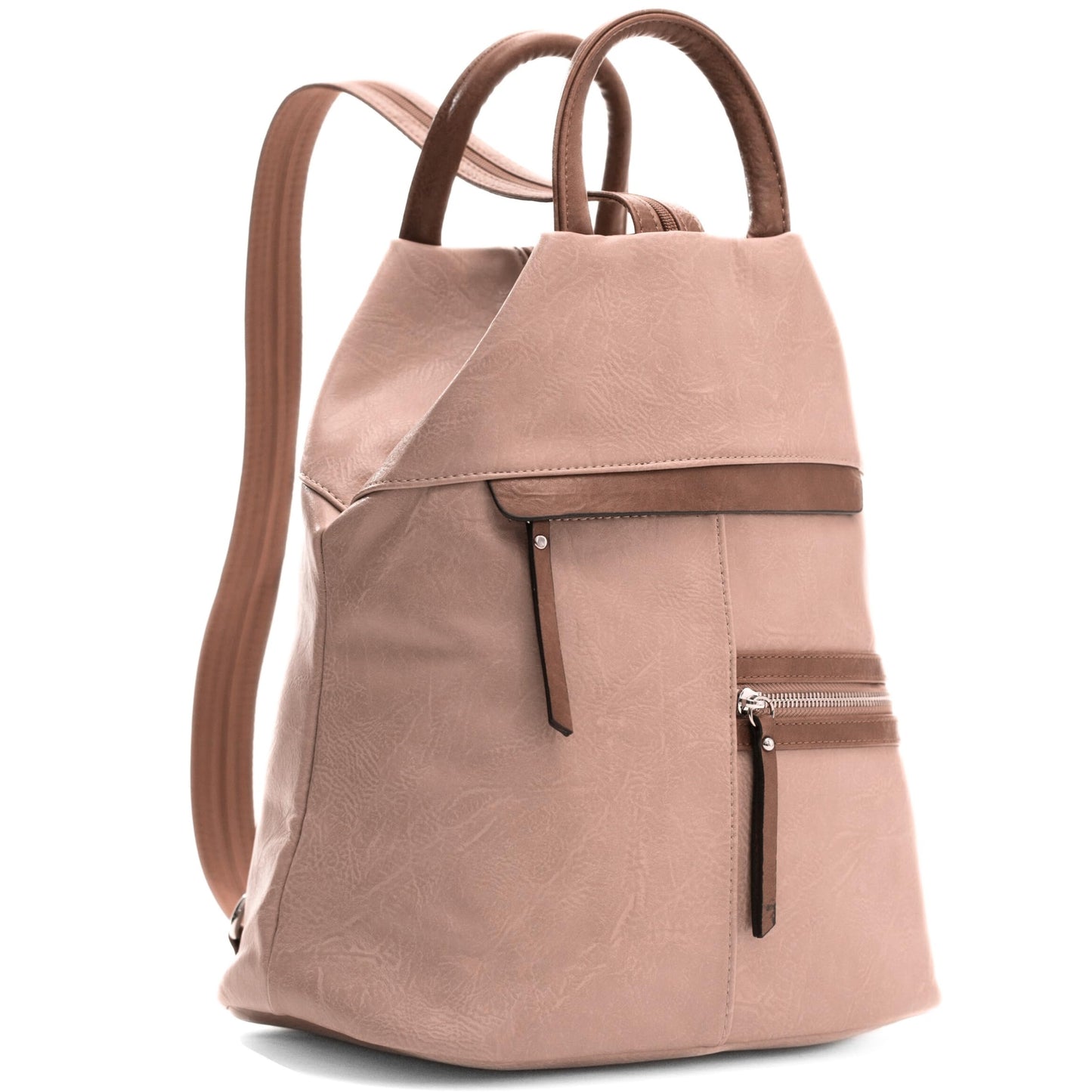 Faye - Contrasting Colour Convertible Backpack to Monostrap Slingbag
