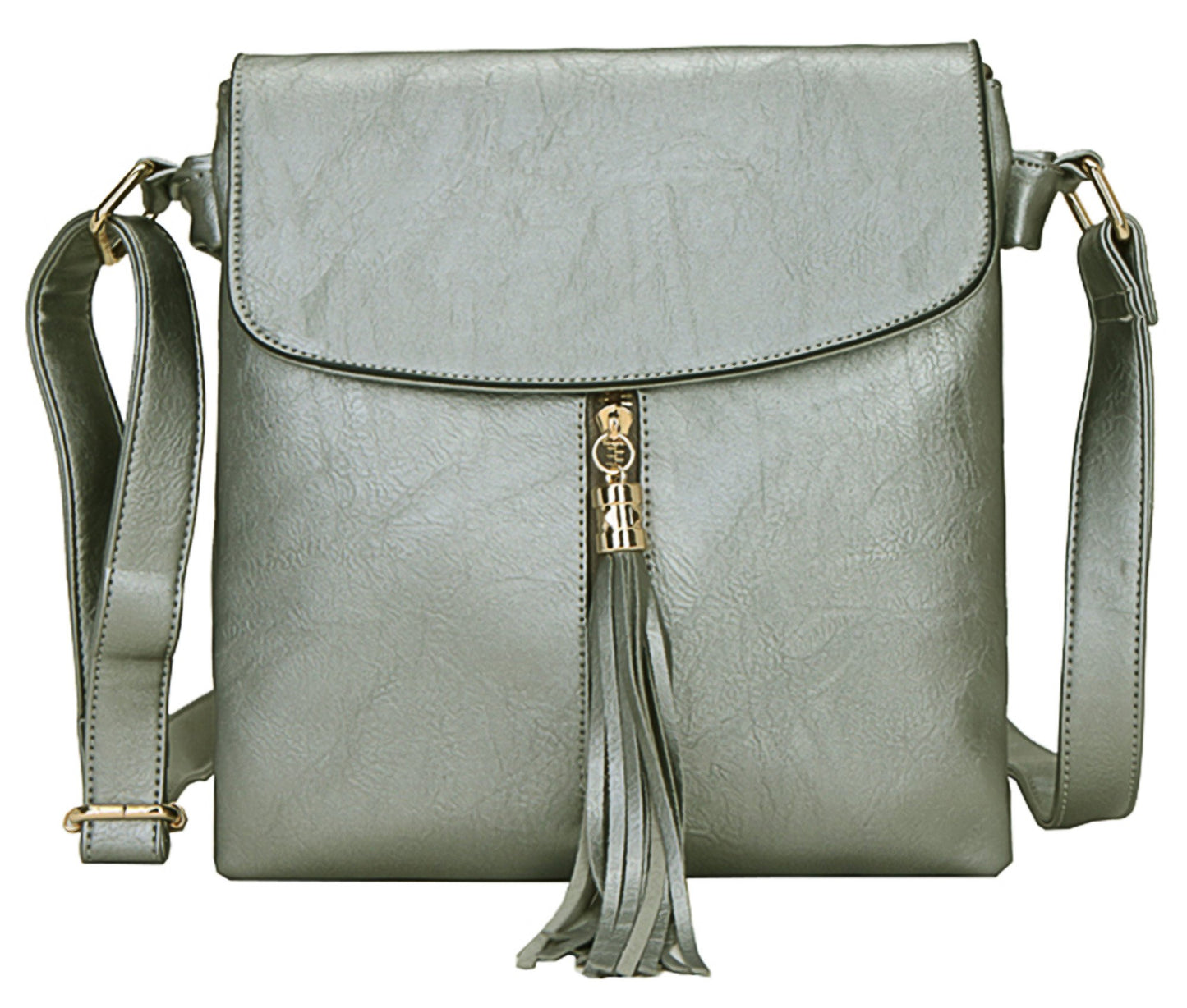 Rosie - Small Vegan Leather Crossbody Shoulder Bag with Zip Closure & Compact Design