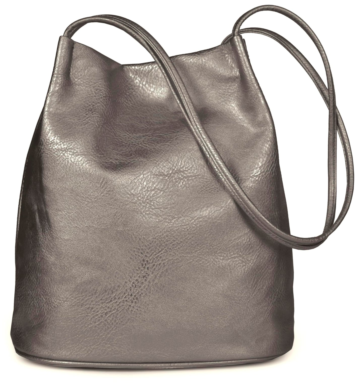 Delilah - Vegan Leather Medium Hobo Shoulder Bag with Pockets & Magnetic Closure