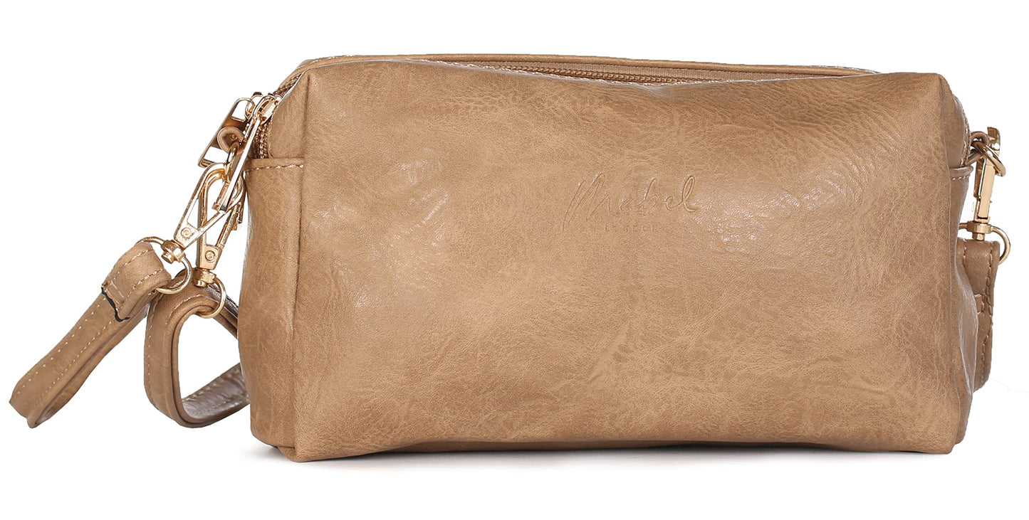 Dara - Vegan Leather Mini Shoulder & Crossbody Bag with Back Zip Pocket