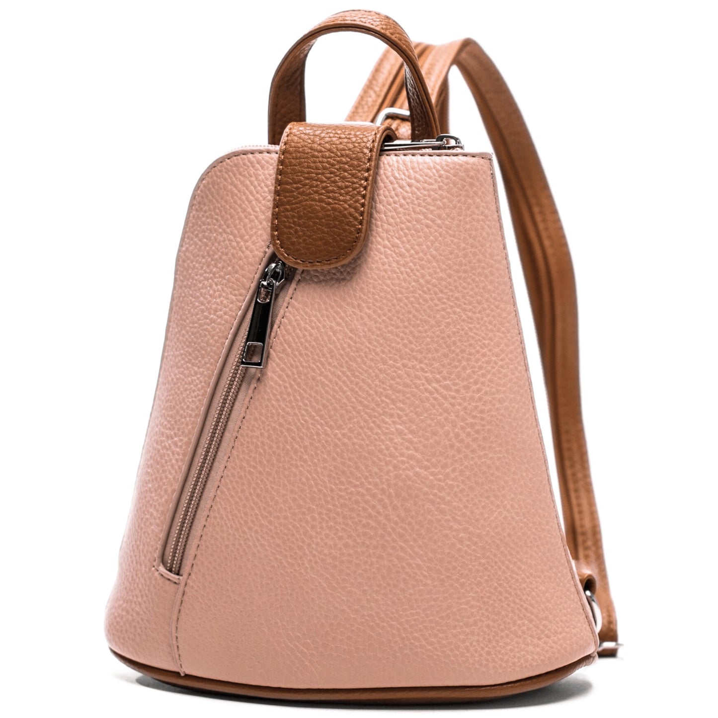 Charlotte - Small Convertible Vegan Leather Mini Backpack with Crossbody Option