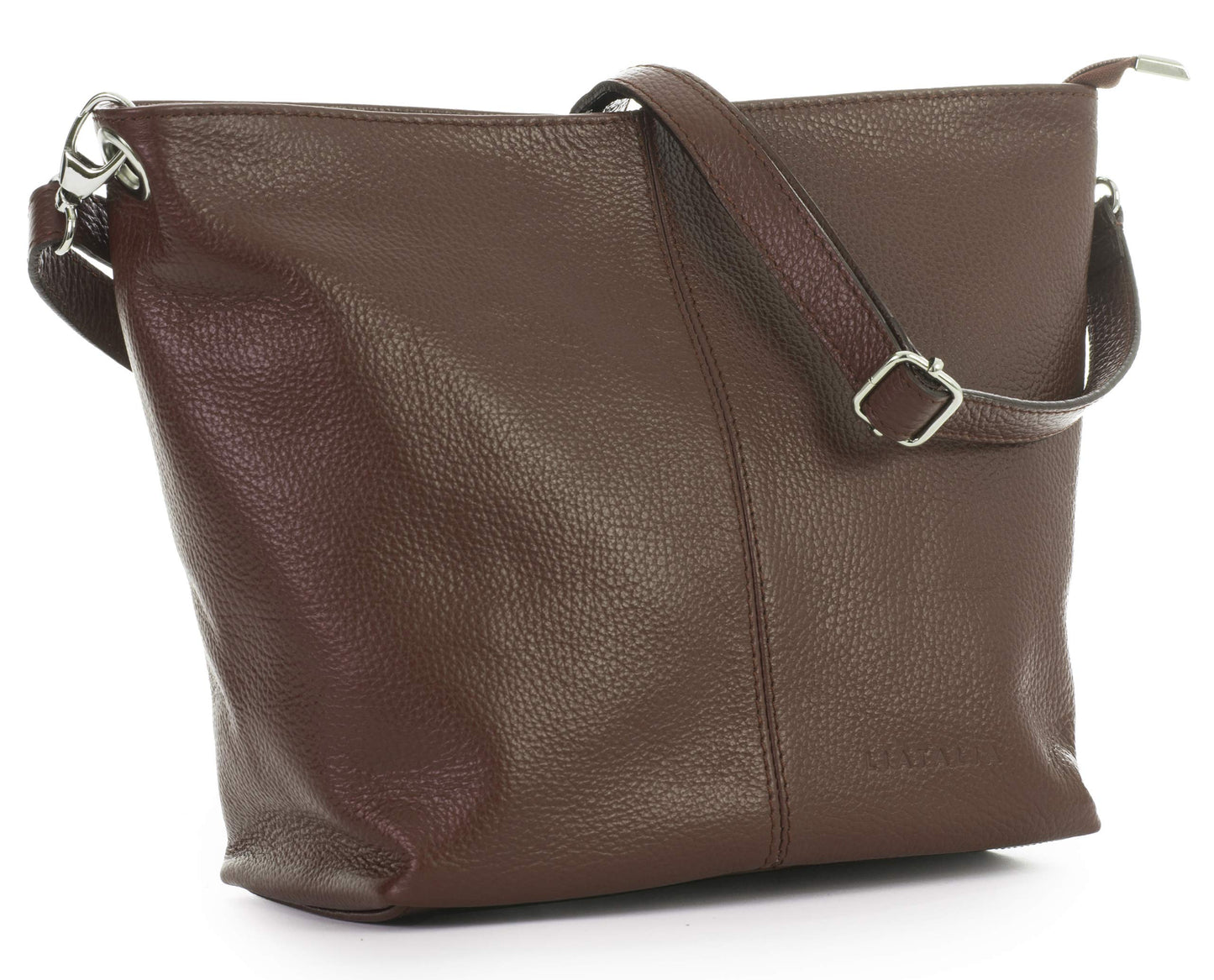 Adal - Genuine Italian Leather Medium Hobo Shoulder Bag Handmade in Florence Tuscany