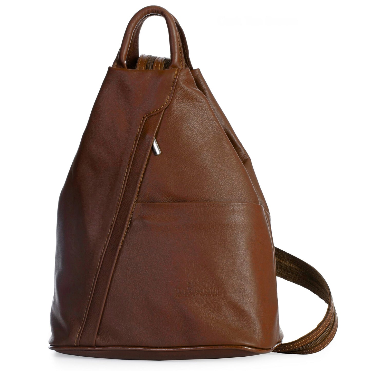 Alex - Genuine Italian Leather Convertible Backpack & Shoulder Tote Handmade in Florence