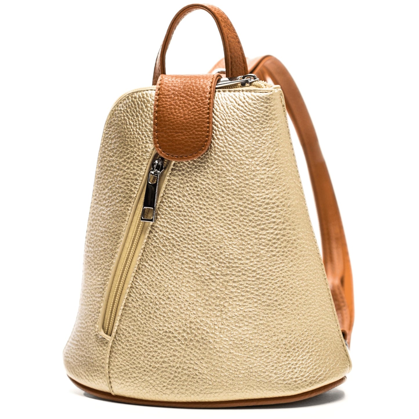 Charlotte - Small Convertible Vegan Leather Mini Backpack with Crossbody Option