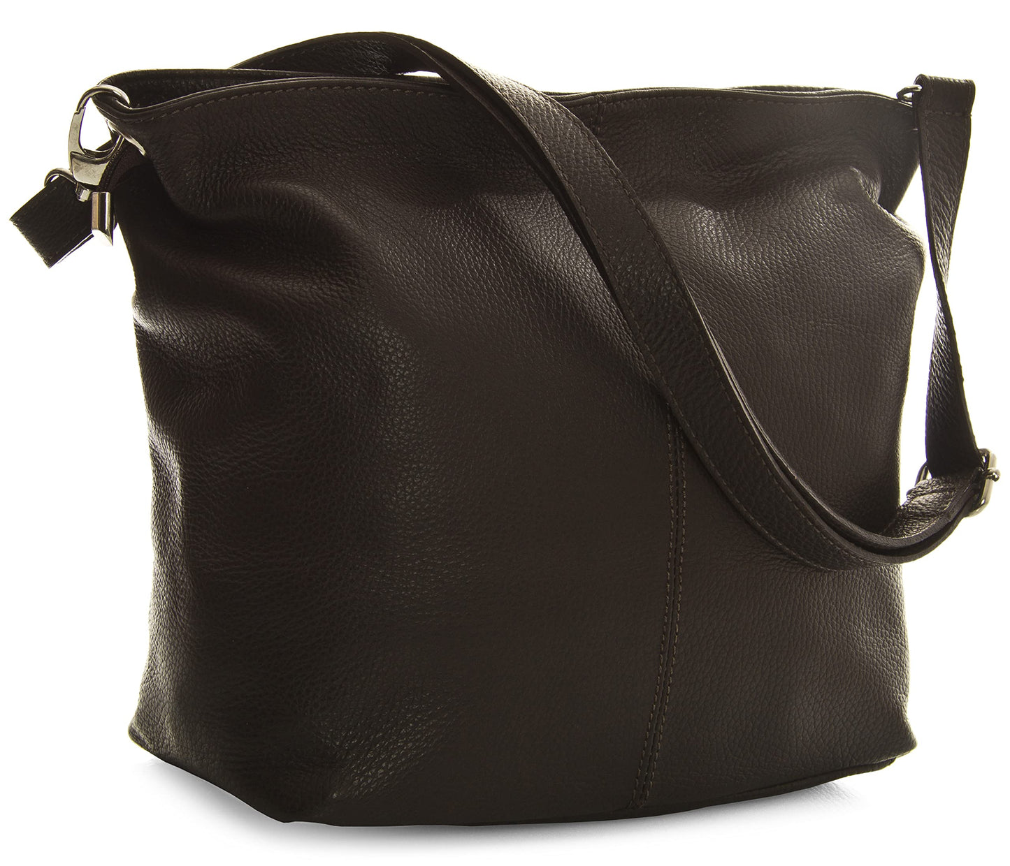 Adal - Genuine Italian Leather Medium Hobo Shoulder Bag Handmade in Florence Tuscany