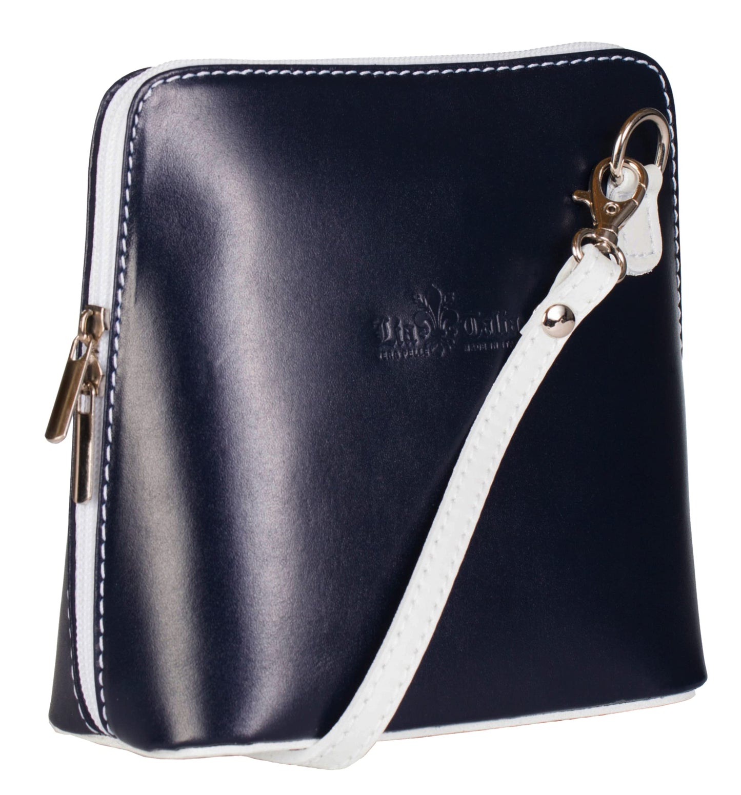 Abby - Genuine Italian Leather Multicoloured Small Crossbody Bag Handmade in Florence Tuscany