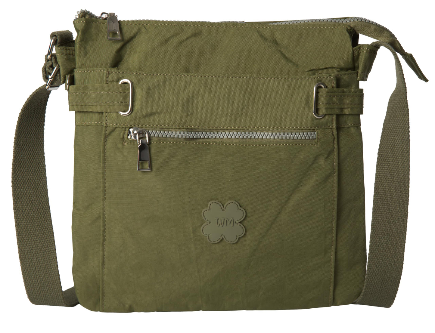 Lydia - Lightweight Fabric Medium Crossbody Shoulder Bag with Multi Compartments