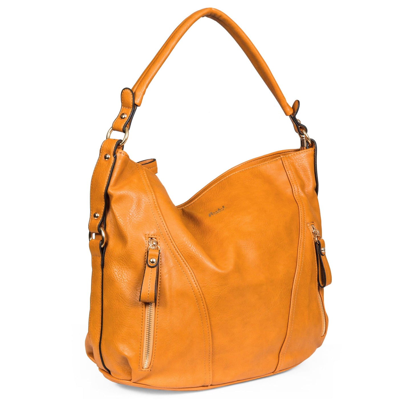 Paula - Large Vegan Leather Shoulder Tote Bag with Multiple Compartments
