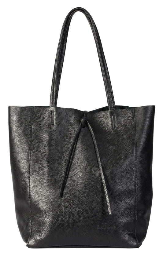 Astrid - Genuine Italian Leather Large Shopper Tote Handmade in Florence Tuscany