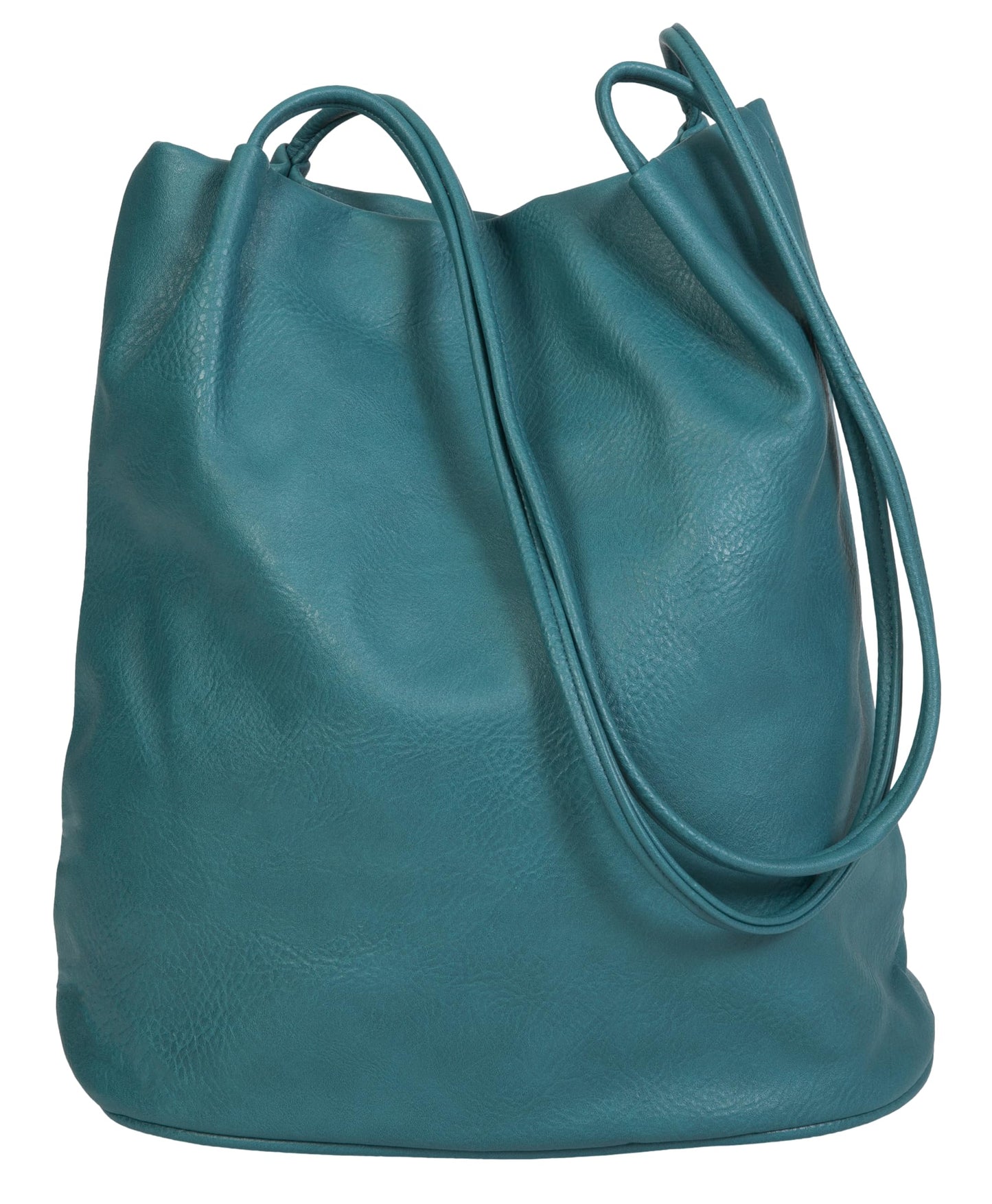 Delilah - Vegan Leather Medium Hobo Shoulder Bag with Pockets & Magnetic Closure