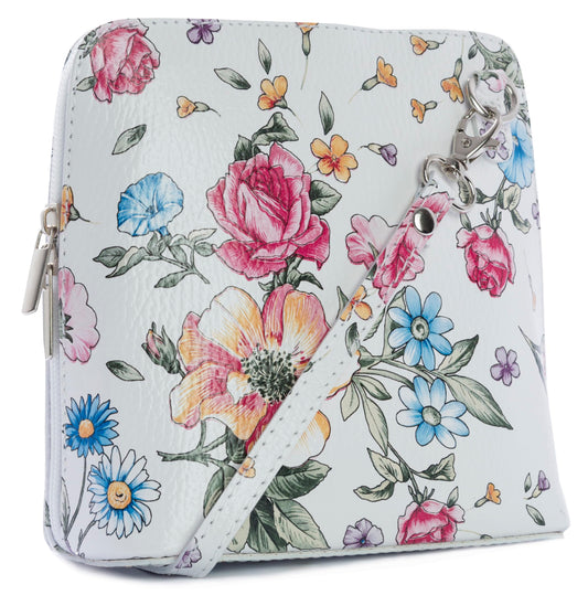 Abby - Genuine Italian Leather Multicoloured Small Crossbody Bag Handmade in Florence Tuscany