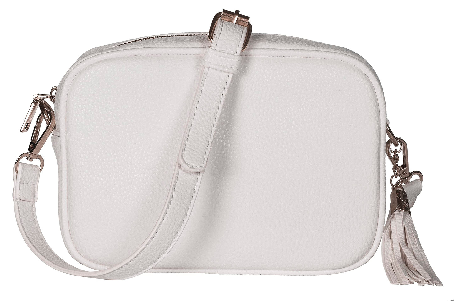 Ki - Small Vegan Leather Crossbody Shoulder Bag with Compact Design & Zip Pocket