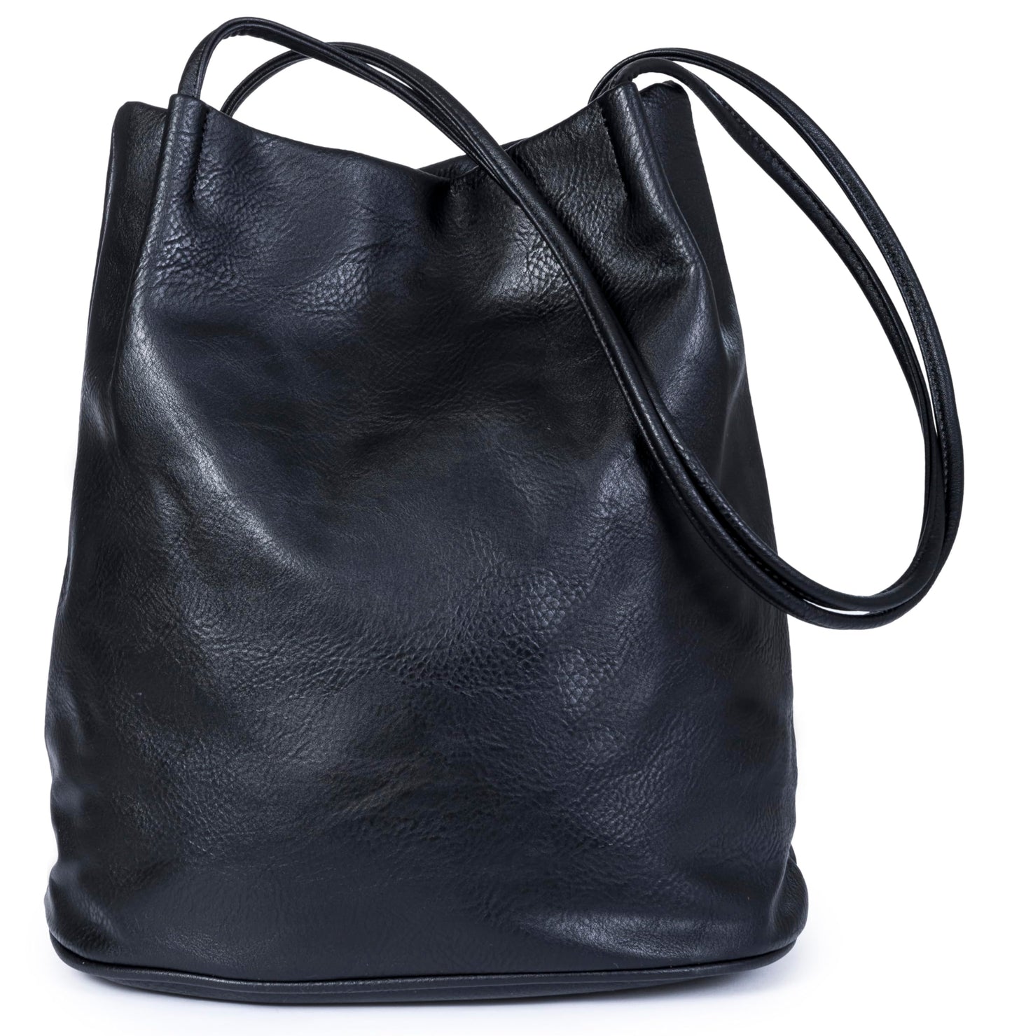 Delilah - Vegan Leather Medium Hobo Shoulder Bag with Pockets & Magnetic Closure
