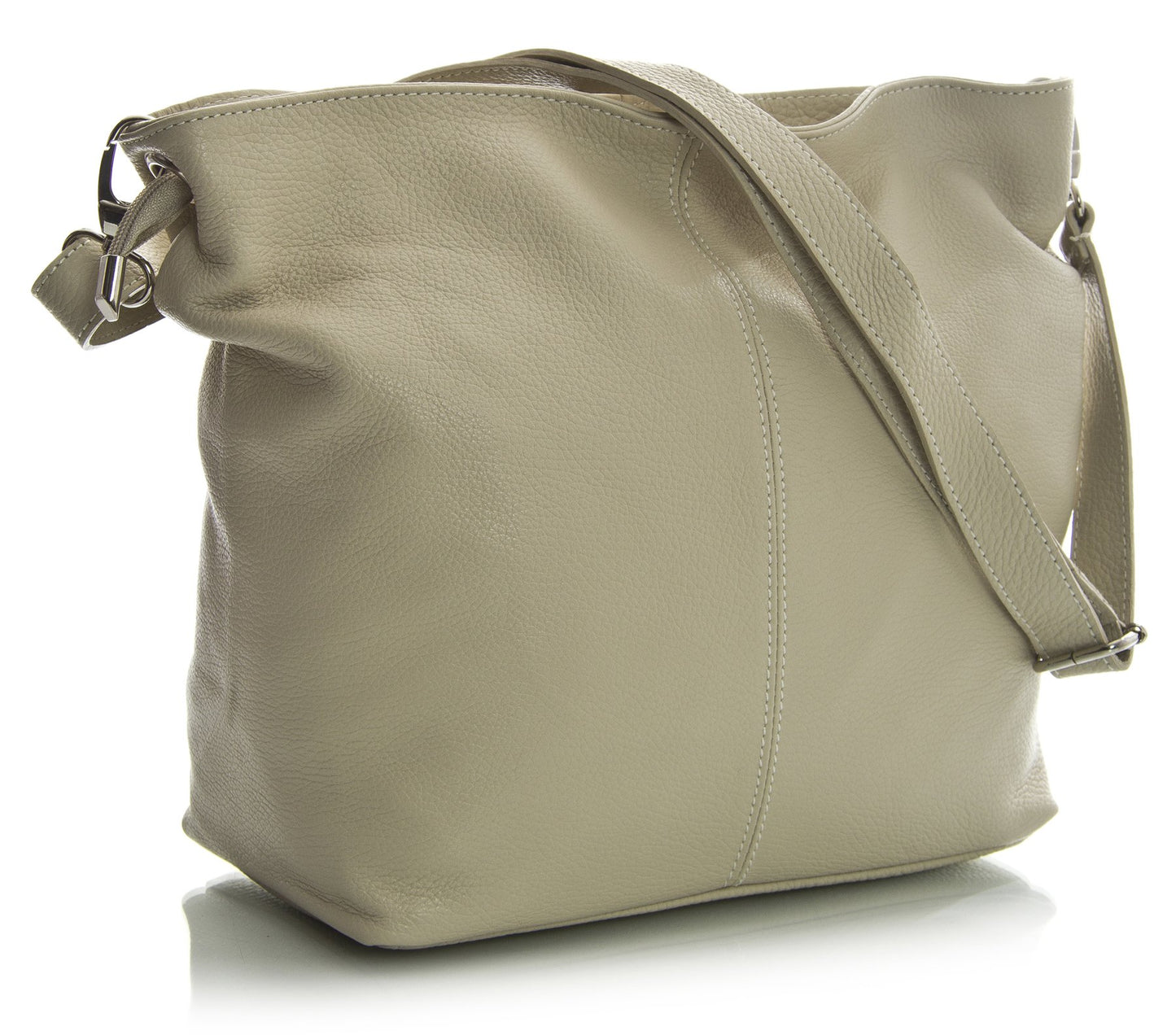 Adal - Genuine Italian Leather Medium Hobo Shoulder Bag Handmade in Florence Tuscany