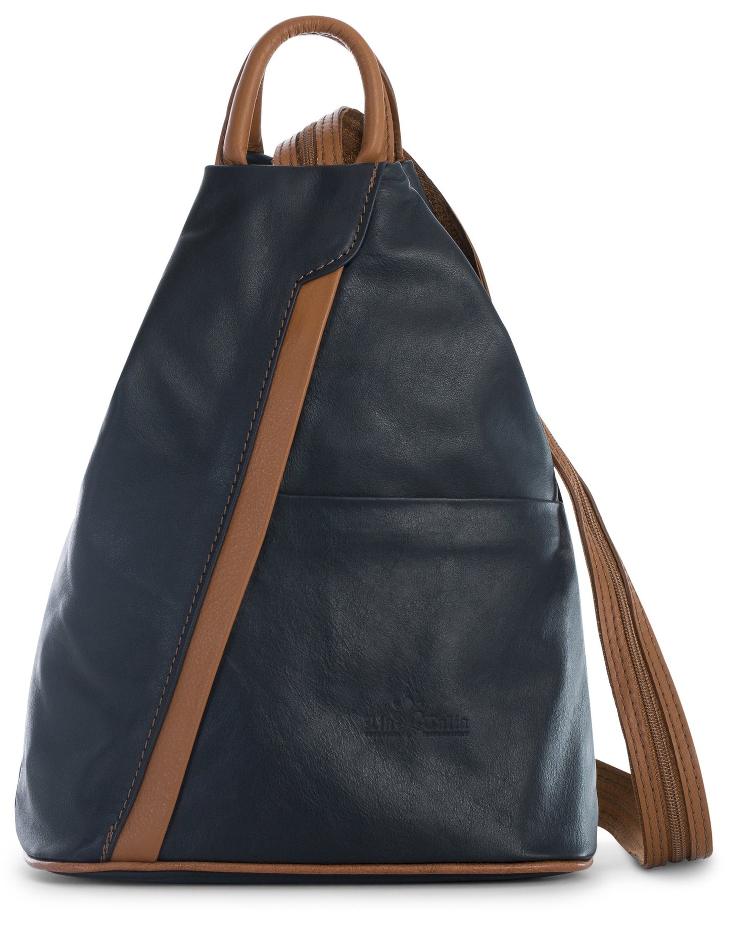 Alex - Genuine Italian Leather Convertible Backpack & Shoulder Tote Handmade in Florence