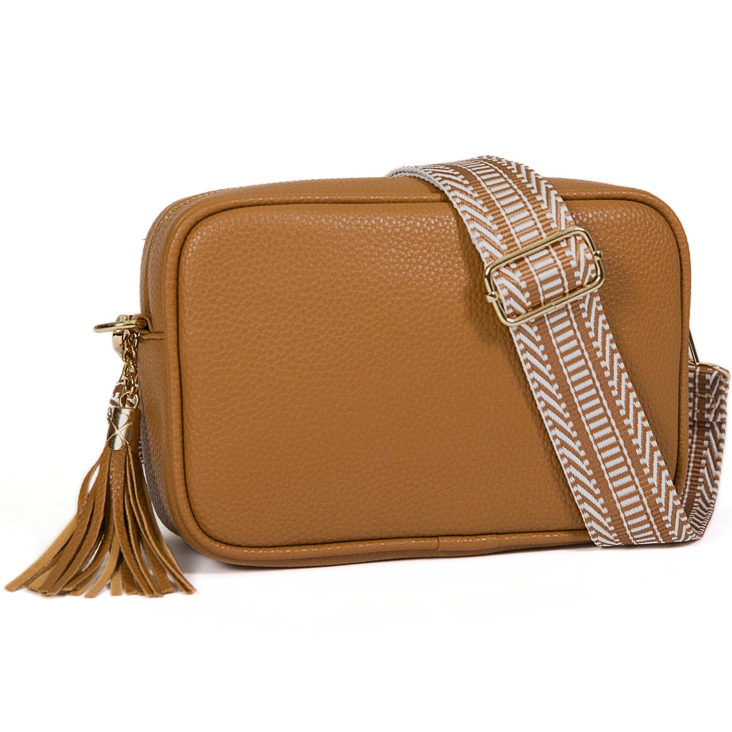 Lo - Small Vegan Leather Crossbody Shoulder Bag with Zip Closure & Compact Design