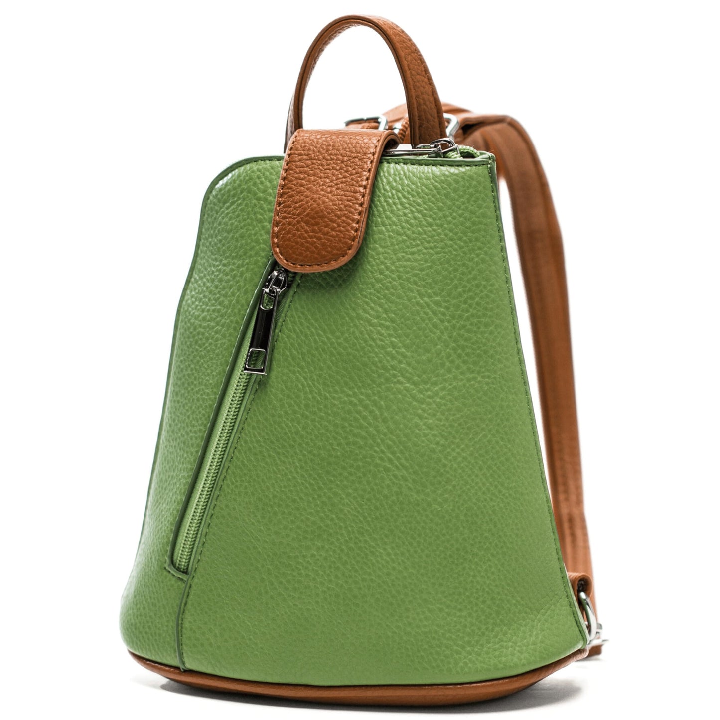 Charlotte - Small Convertible Vegan Leather Mini Backpack with Crossbody Option