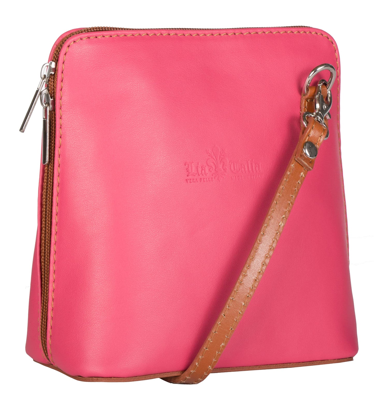 Abby - Genuine Italian Leather Multicoloured Small Crossbody Bag Handmade in Florence Tuscany