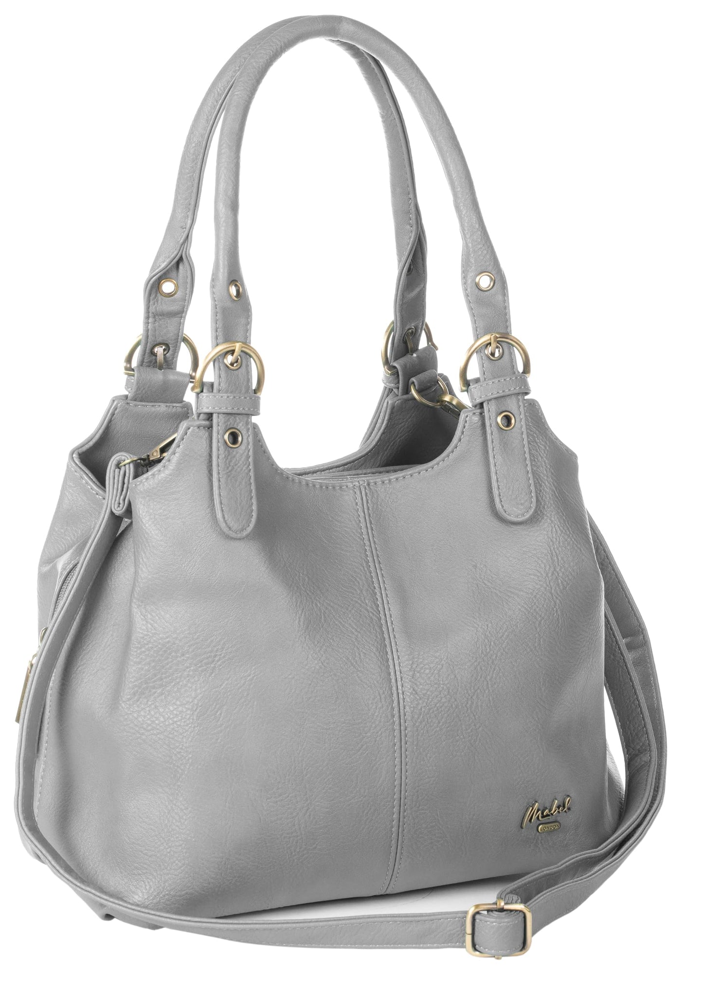 Amelia - Large Vegan Leather Shoulder Tote with Zip Closure & Spacious Organised Interior