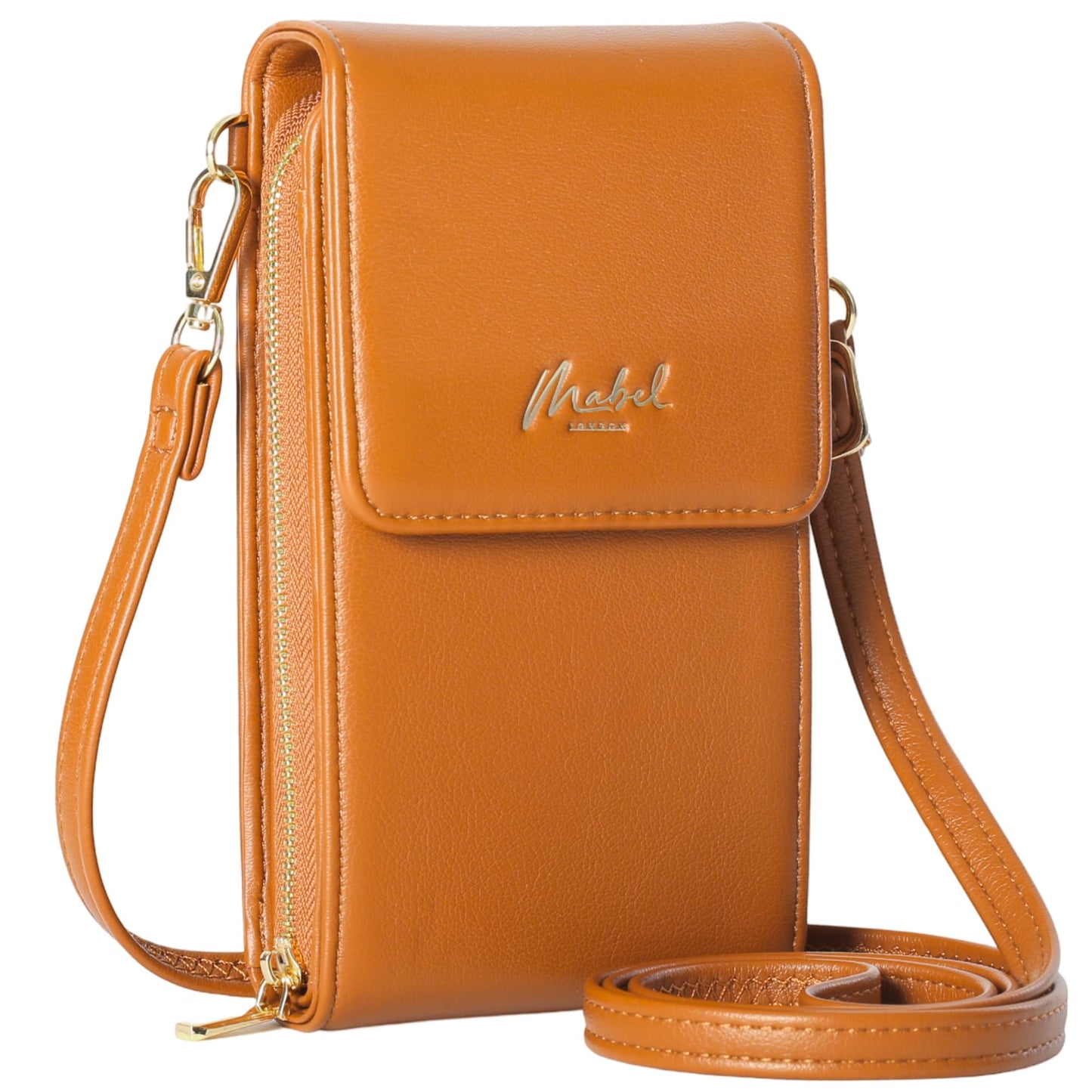 Becky - Vegan Leather RFID-Blocking Crossbody Phone Bag with Adjustable Strap