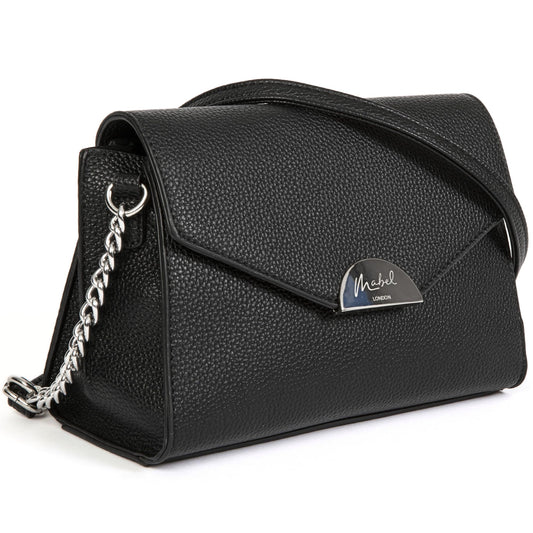 Jessica - Vegan Leather Crossbody Messenger Bag with Tassel Detail & Zip Closure