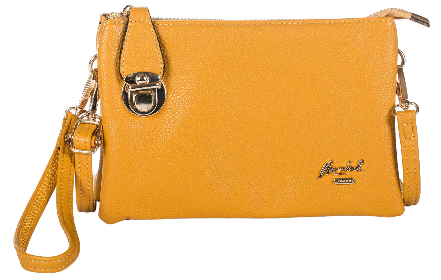 Renee - Vegan Leather Clutch Bag with Detachable Strap & Smart Interior