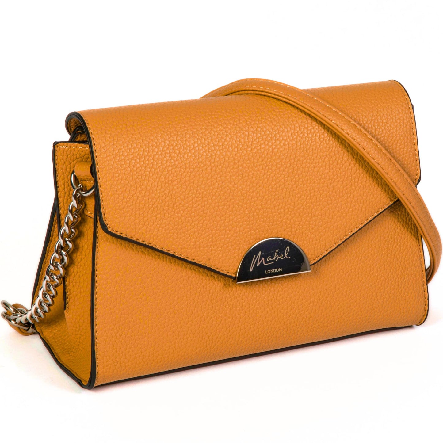 Jessica - Vegan Leather Crossbody Messenger Bag with Tassel Detail & Zip Closure