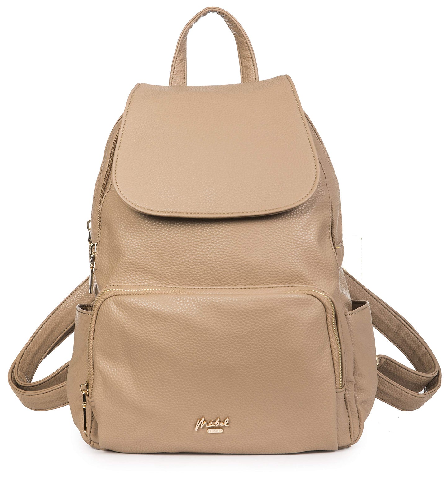Jade - Large Vegan Leather Tote Shoulder Bag with Spacious Interior & Zip Pockets