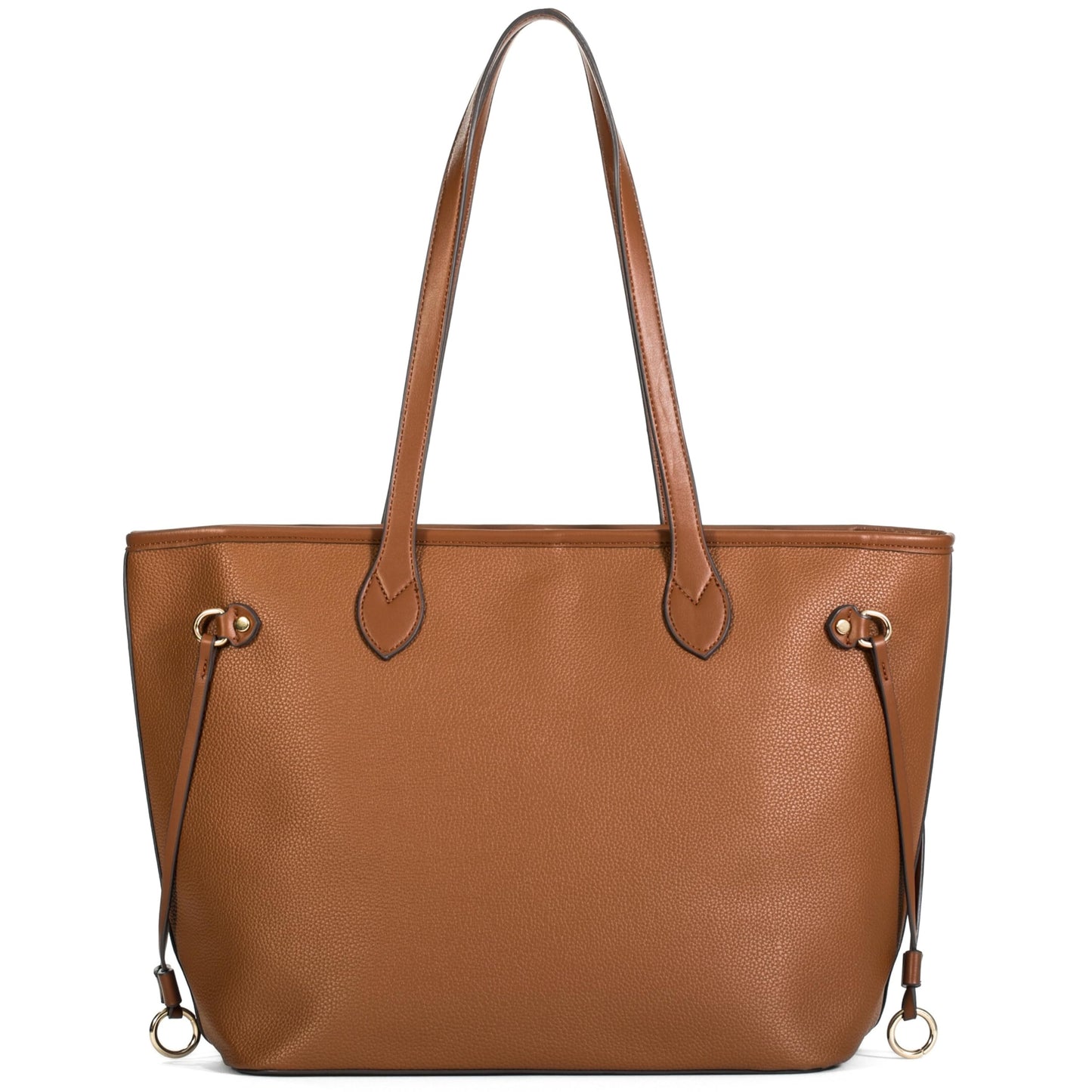 Jenna - Large Vegan Leather Tote Shoulder Bag with Spacious Interior & Classic Style