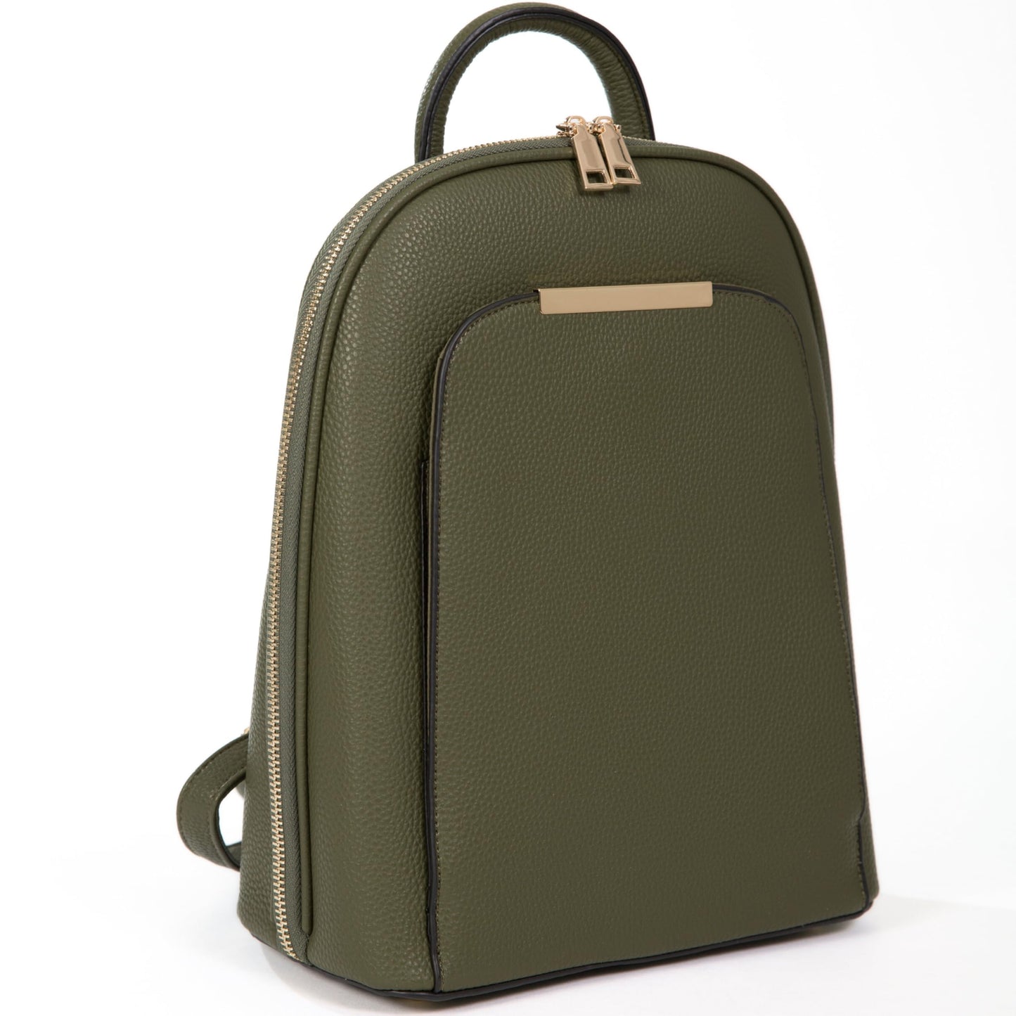 Miley - Vegan Leather Backpack Rucksack with Multiple Compartments & Gold Hardware