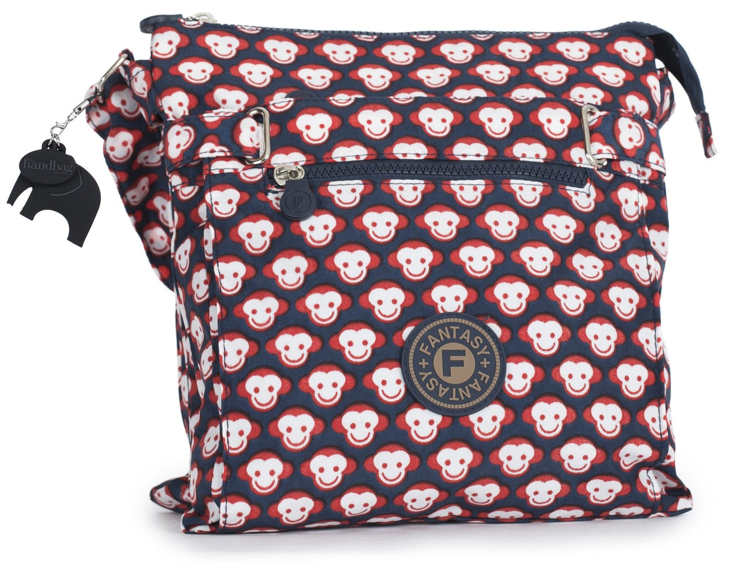 Lydia - Lightweight Fabric Medium Crossbody Shoulder Bag with Multi Compartments