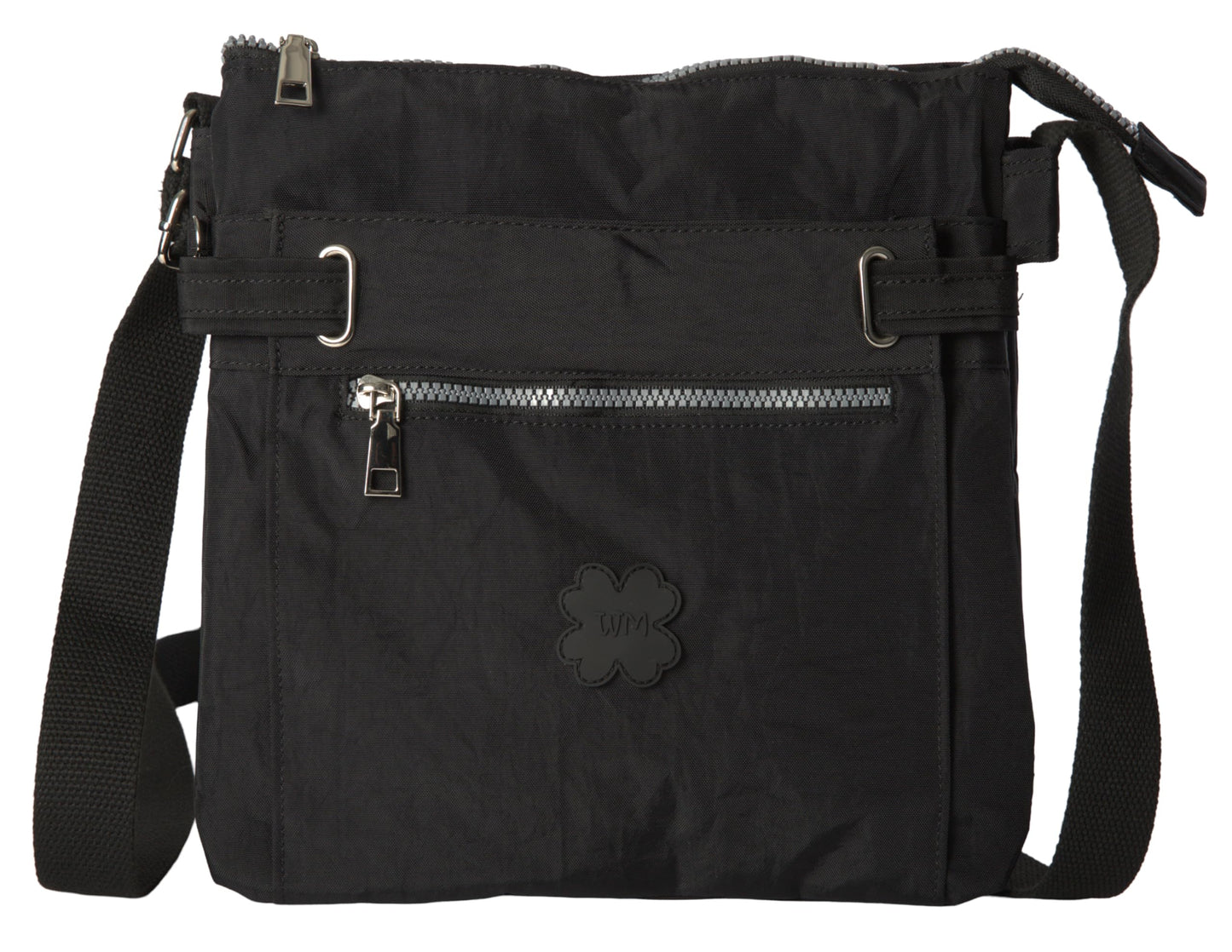 Lydia - Lightweight Fabric Medium Crossbody Shoulder Bag with Multi Compartments