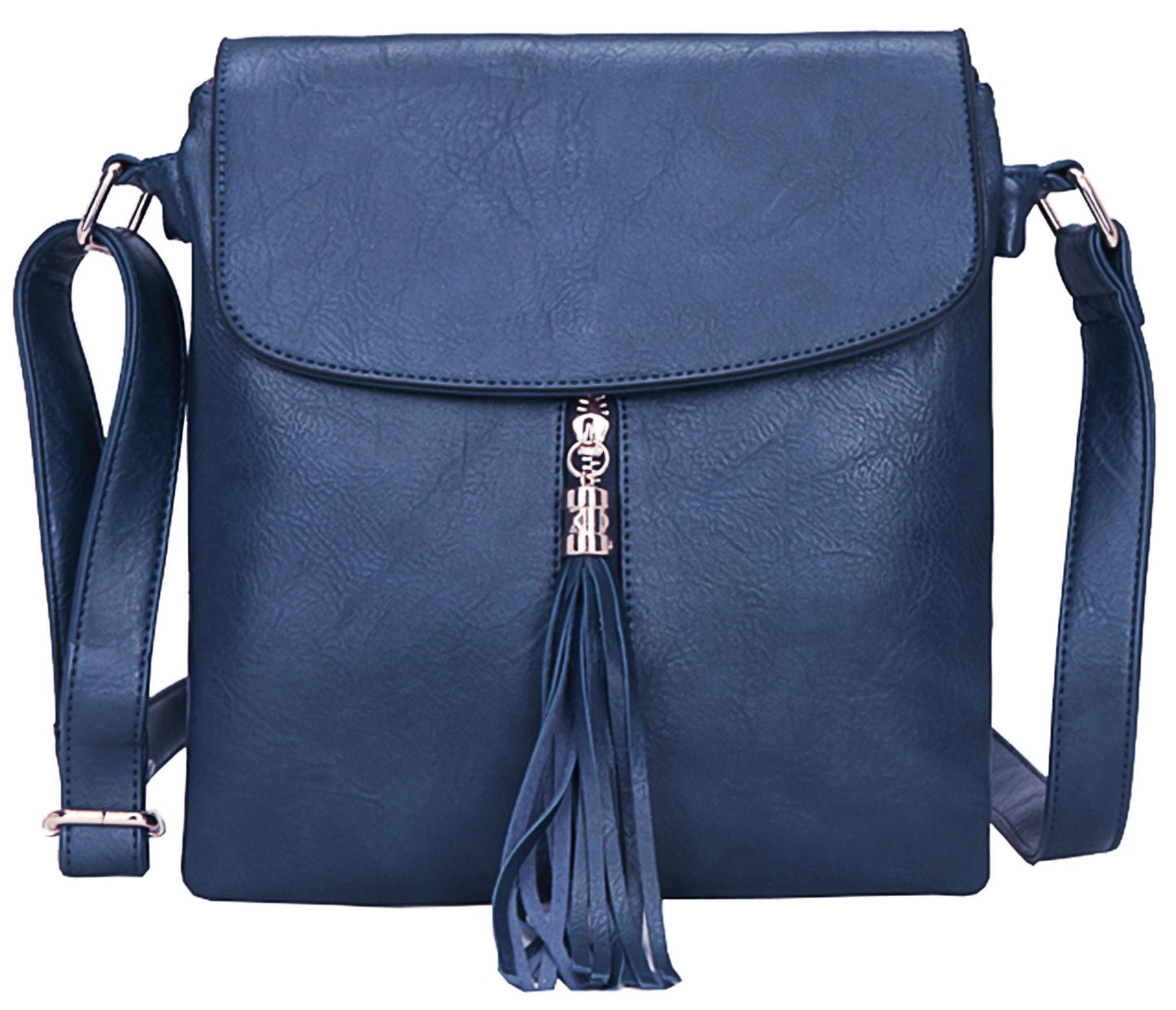 Rosie - Small Vegan Leather Crossbody Shoulder Bag with Zip Closure & Compact Design