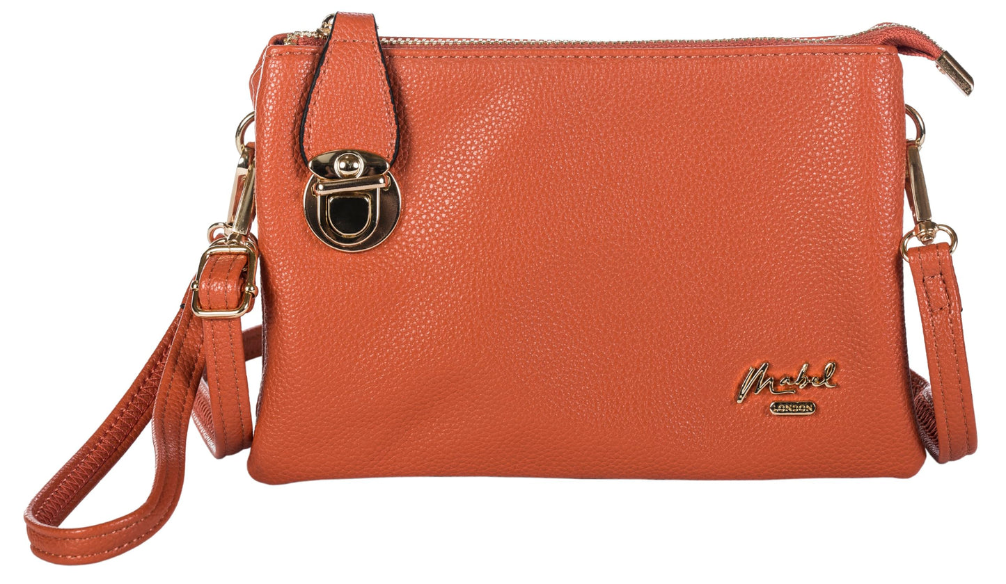 Renee - Vegan Leather Clutch Bag with Detachable Strap & Smart Interior