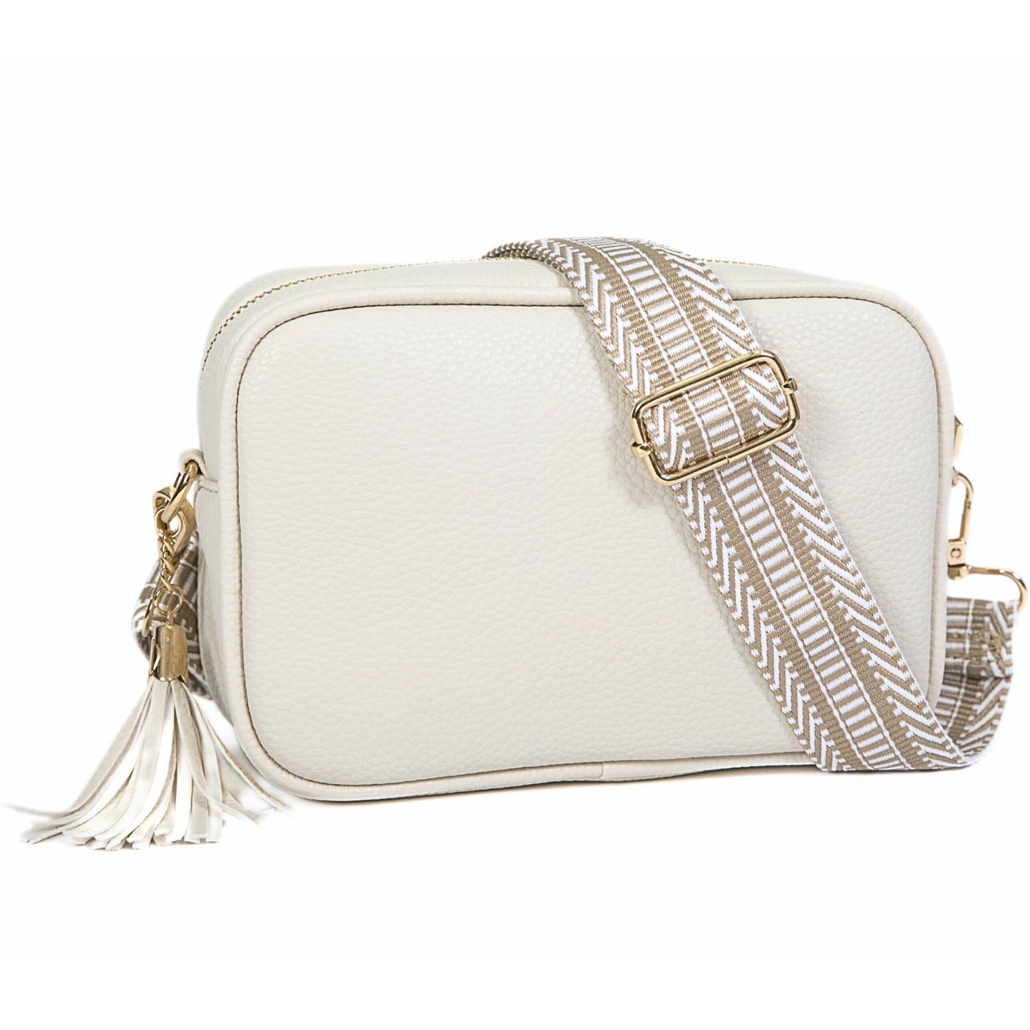 Lo - Small Vegan Leather Crossbody Shoulder Bag with Zip Closure & Compact Design