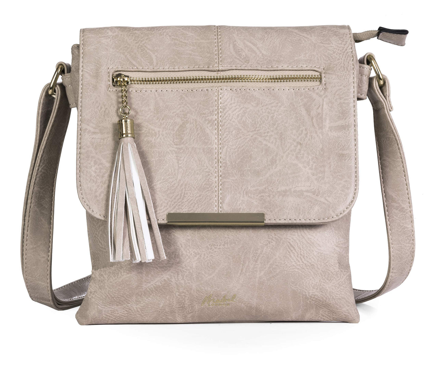 Maya - Faux Leather Crossbody Shoulder Bag with Adjustable Strap for Everyday Use