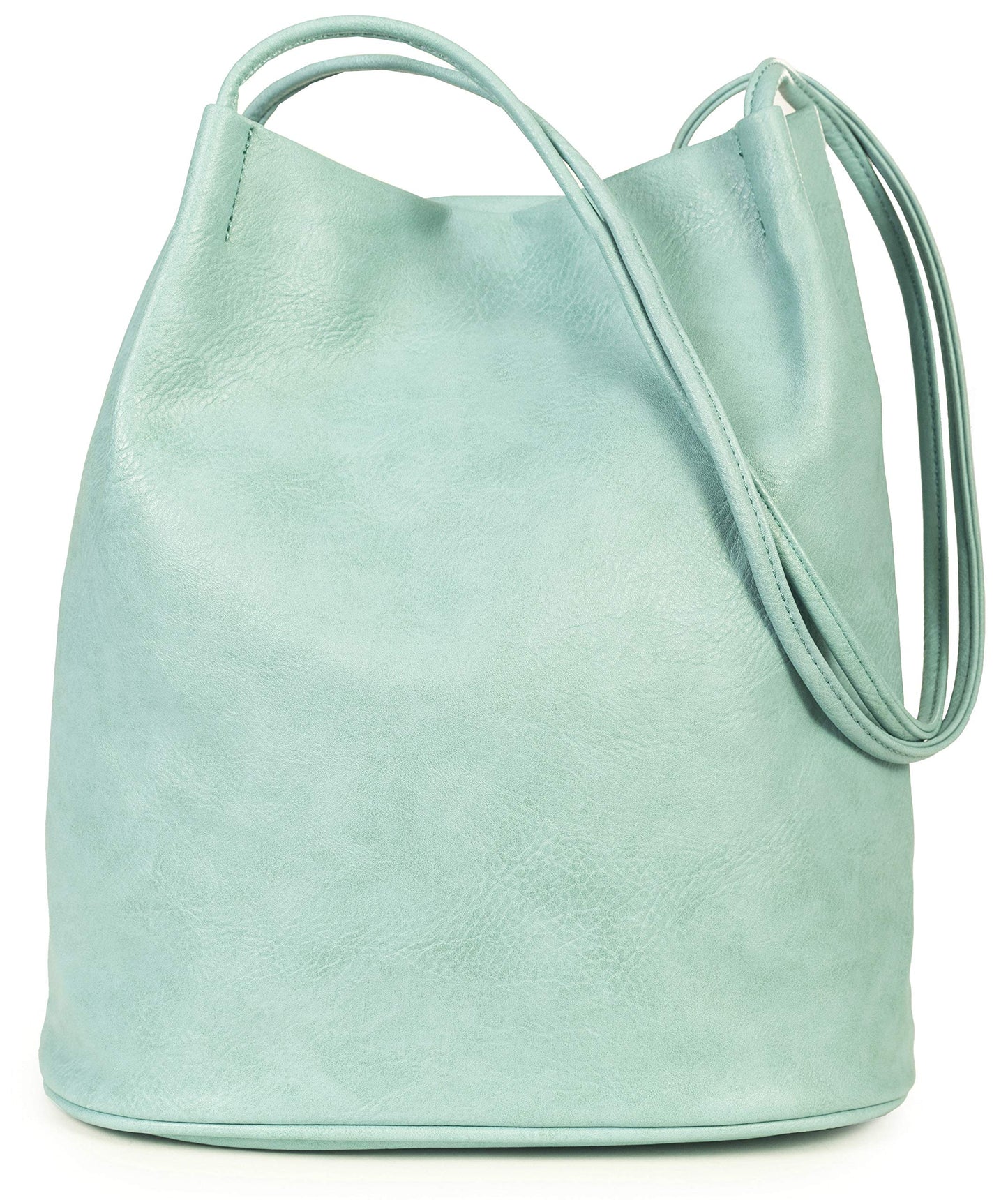 Delilah - Vegan Leather Medium Hobo Shoulder Bag with Pockets & Magnetic Closure