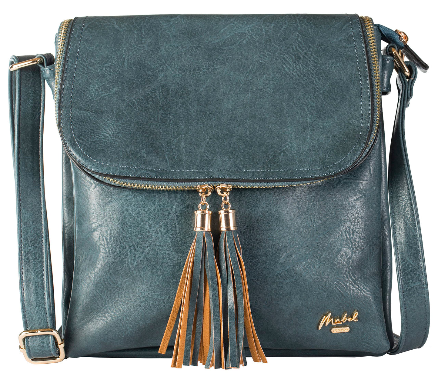 Polly - Medium Vegan Leather Shoulder Tote Bag with Zip Closure & Everyday Design