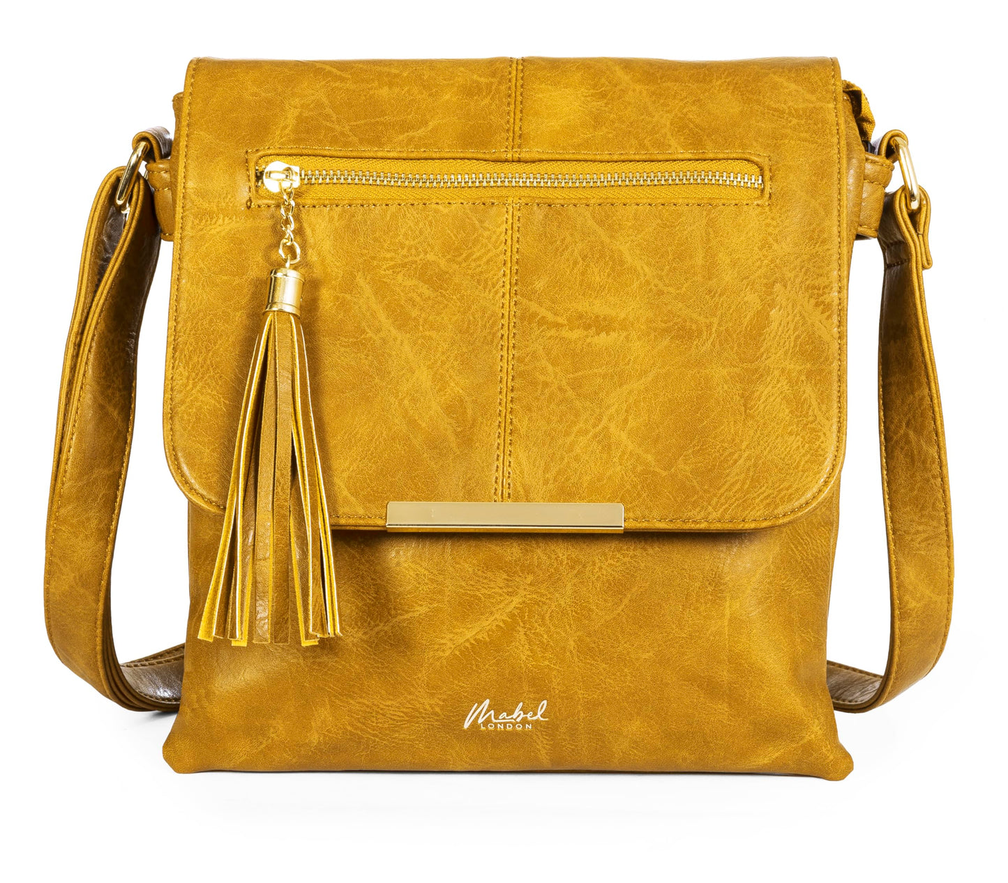 Maya - Faux Leather Crossbody Shoulder Bag with Adjustable Strap for Everyday Use