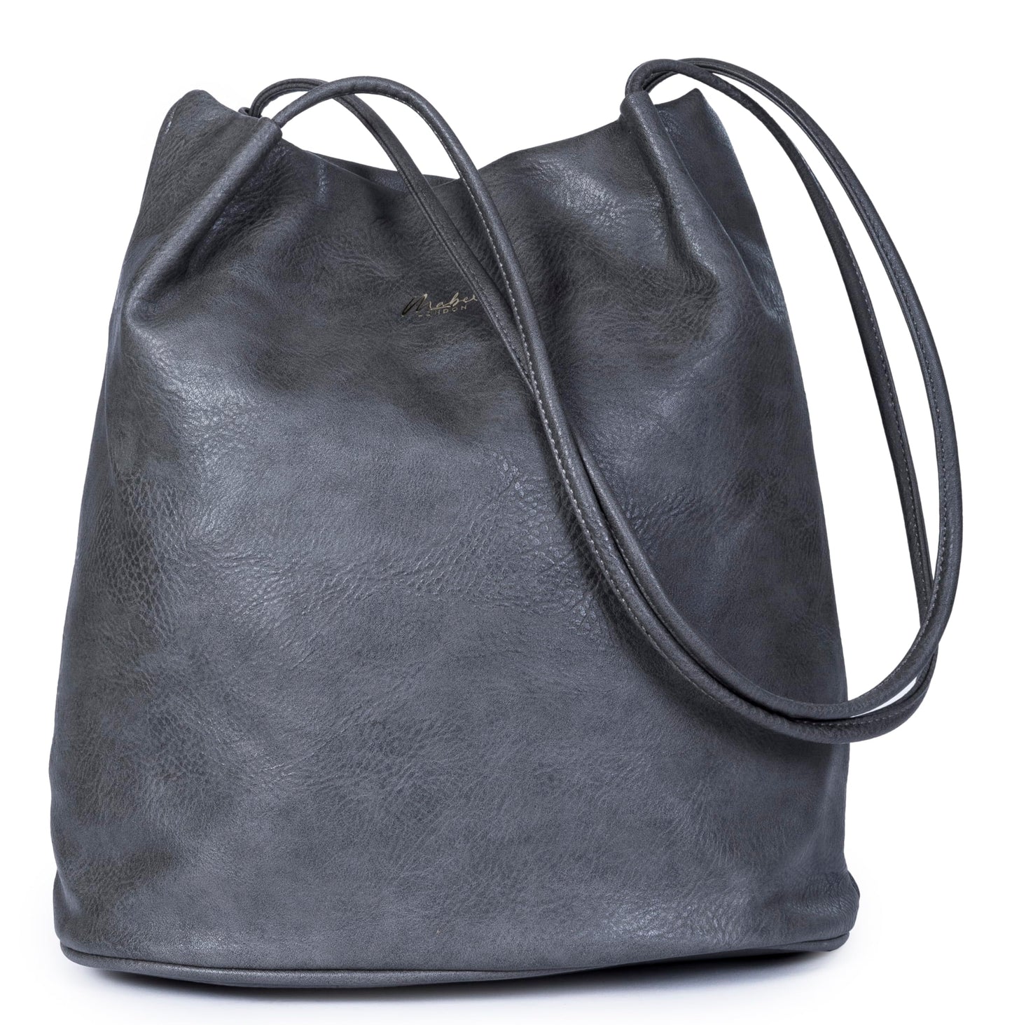 Delilah - Vegan Leather Medium Hobo Shoulder Bag with Pockets & Magnetic Closure