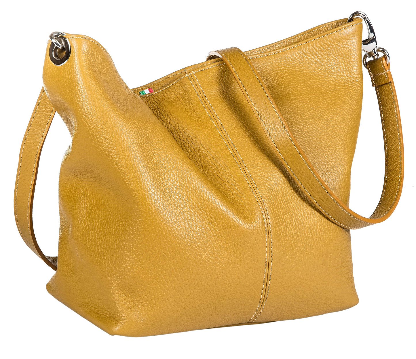 Adal - Genuine Italian Leather Medium Hobo Shoulder Bag Handmade in Florence Tuscany