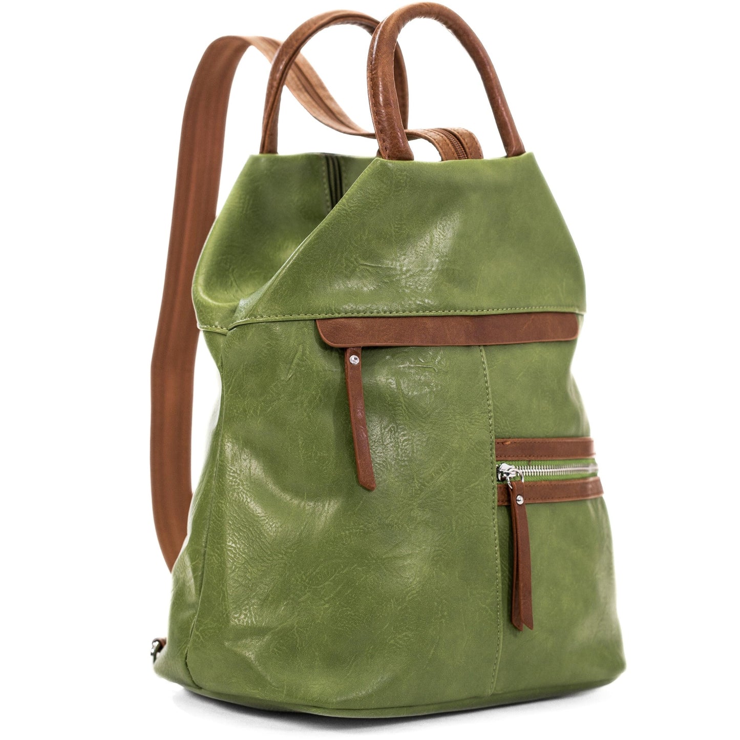 Faye - Contrasting Colour Convertible Backpack to Monostrap Slingbag