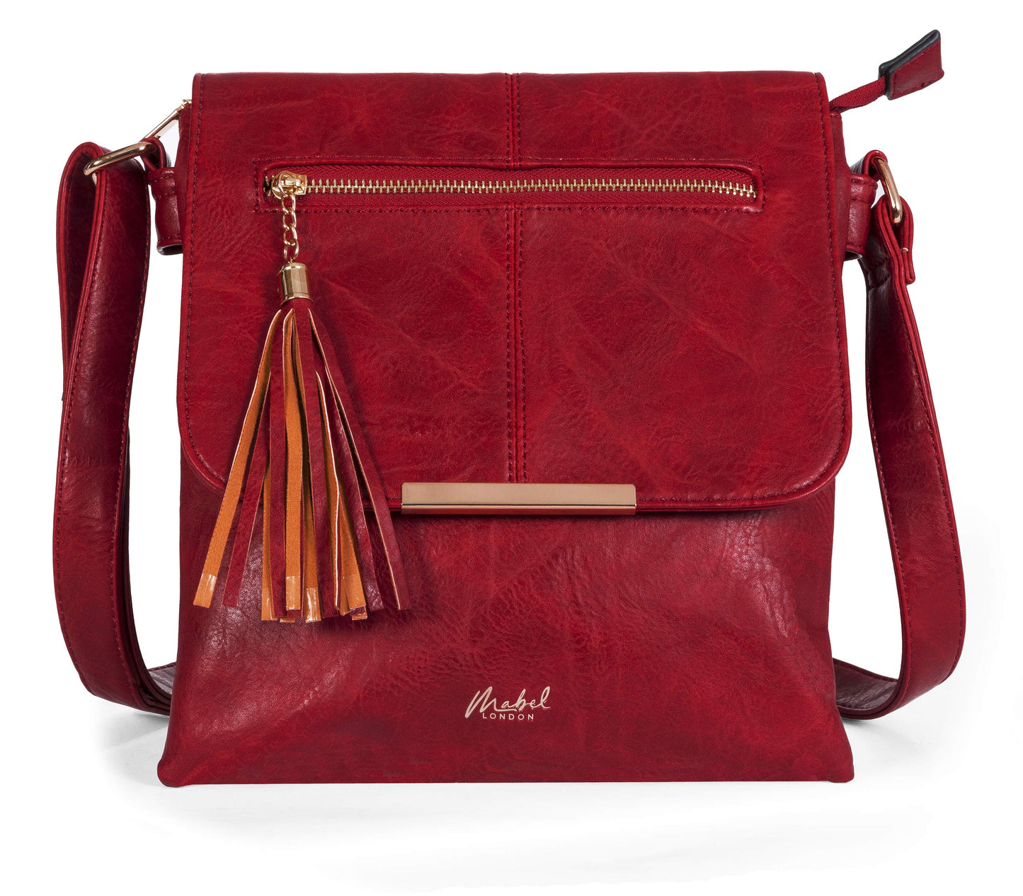 Maya - Faux Leather Crossbody Shoulder Bag with Adjustable Strap for Everyday Use