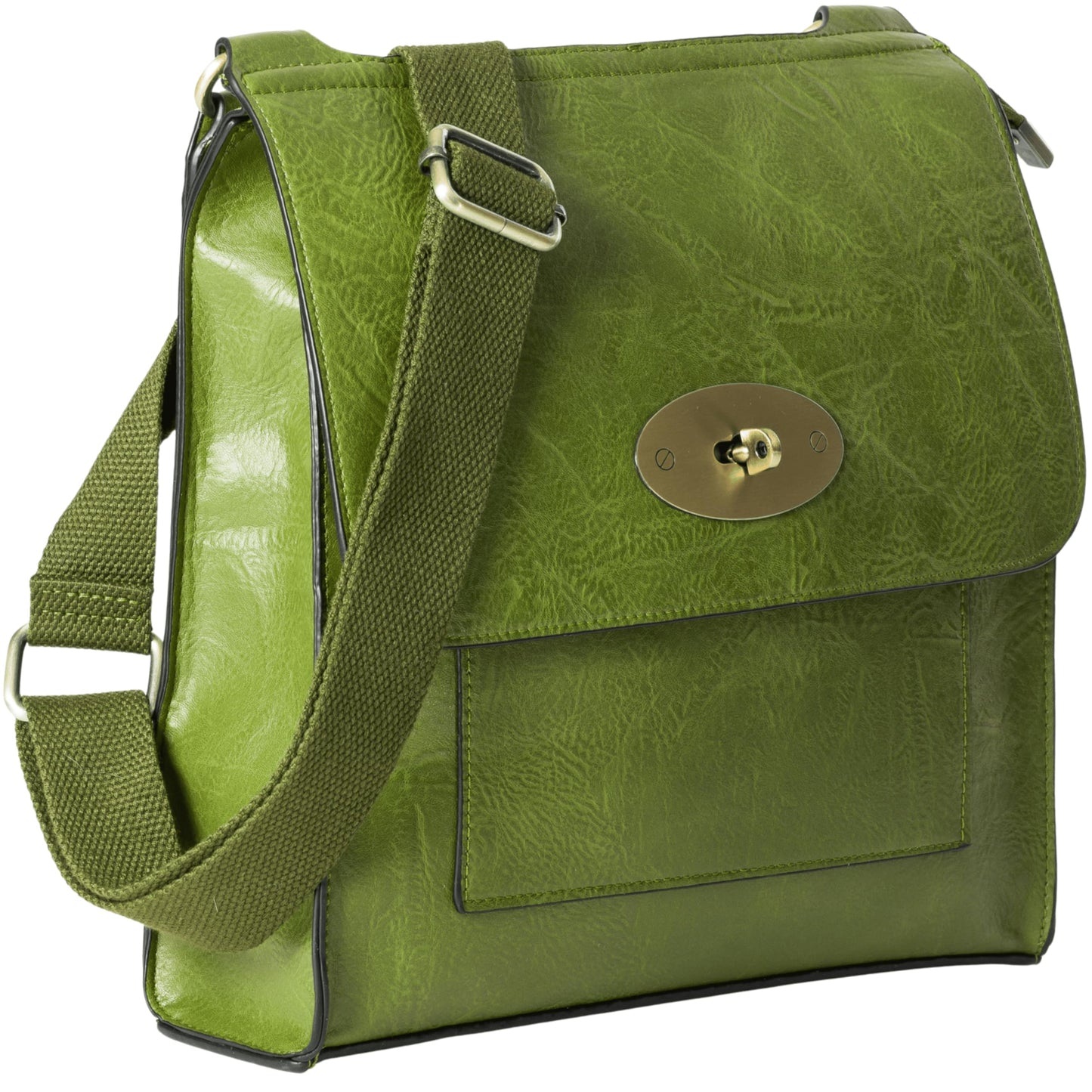 Nadia - Medium Vegan Leather Crossbody Shoulder Bag with Adjustable Strap & Sleek Design