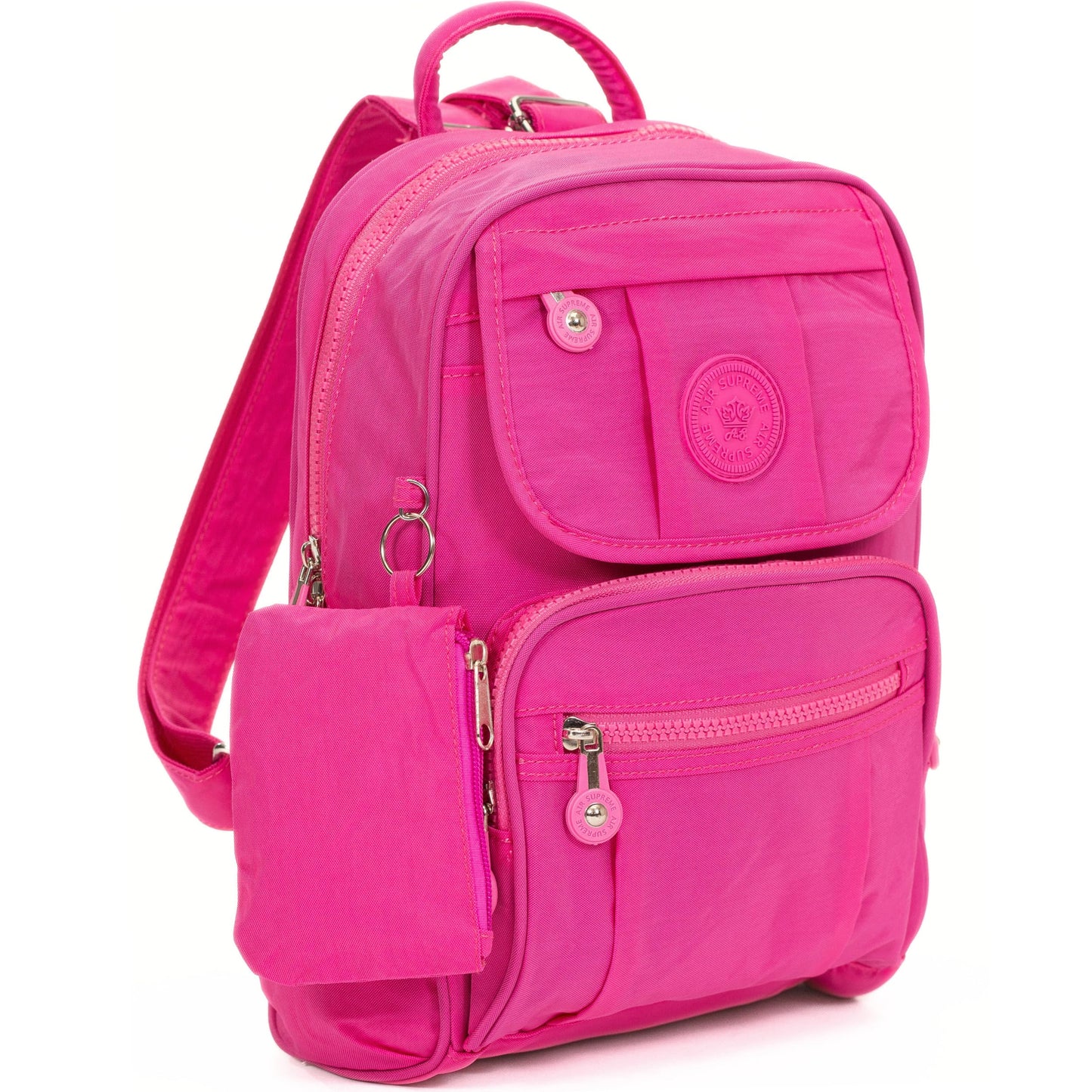 Lacey - Small Rainproof Fabric Mini Backpack with Multi Zip Pockets & Lightweight Design