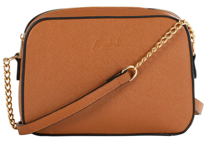 Eden - Vegan Leather Small Crossbody & Shoulder Bag with Back Zip Pocket