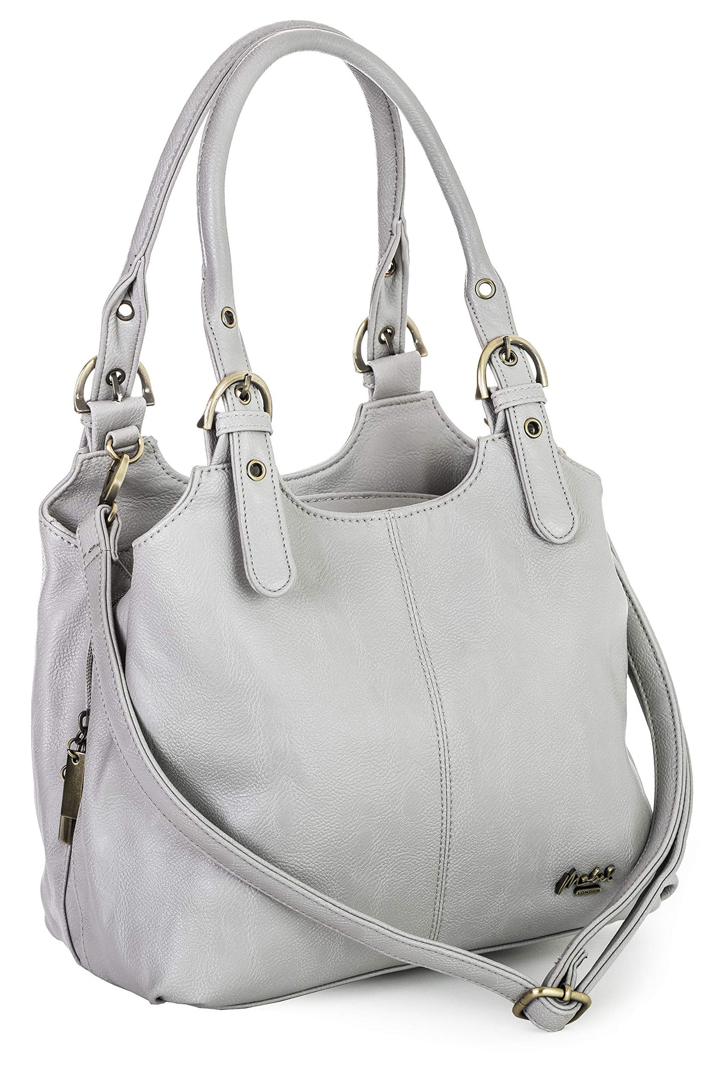 Amelia Ada - Vegan Leather Shoulder Handbag & RFID-Blocking Purse Wallet Set for Women