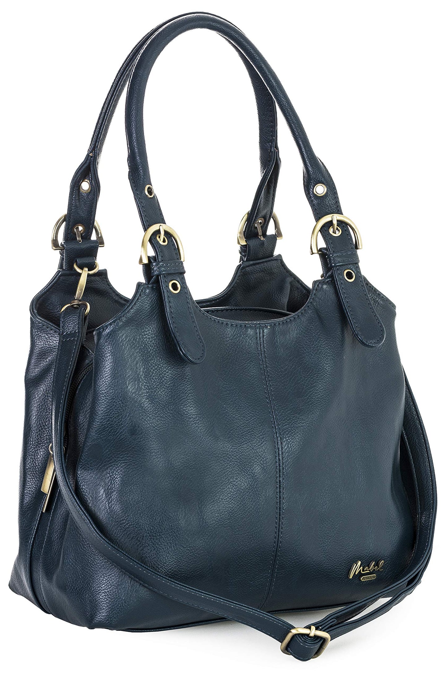 Amelia - Large Vegan Leather Shoulder Tote with Zip Closure & Spacious Organised Interior