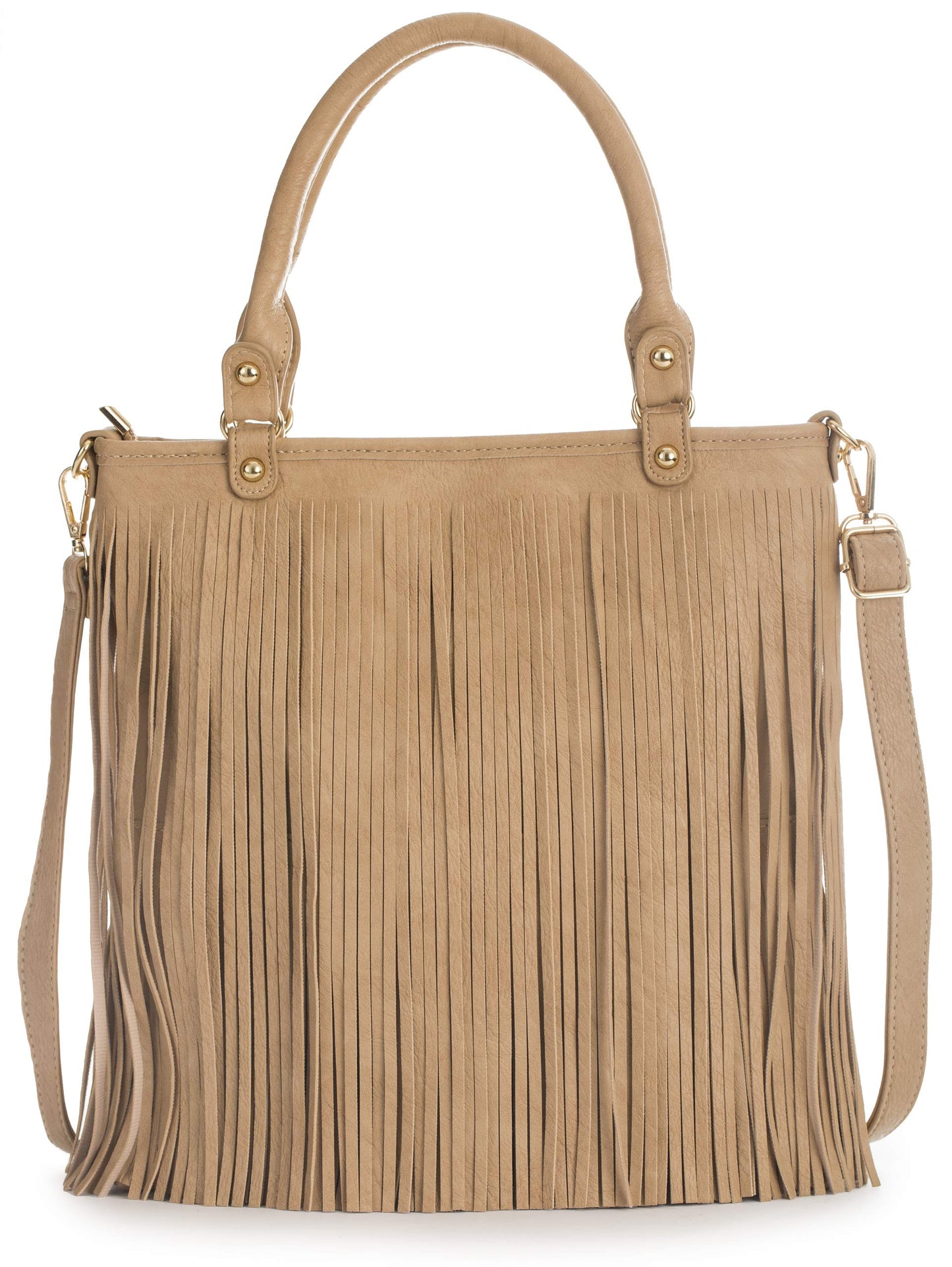 Andie - Medium Vegan Leather Shoulder Tote Bag with Zip Closure & Organised Interior