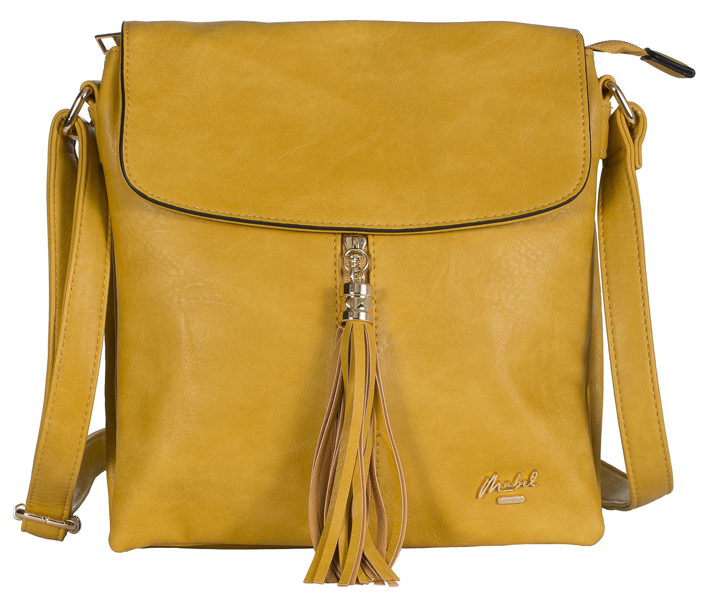 Rosie - Small Vegan Leather Crossbody Shoulder Bag with Zip Closure & Compact Design
